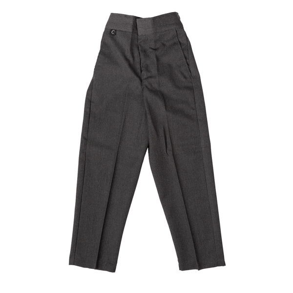 Boys Grey Pull Up Trousers