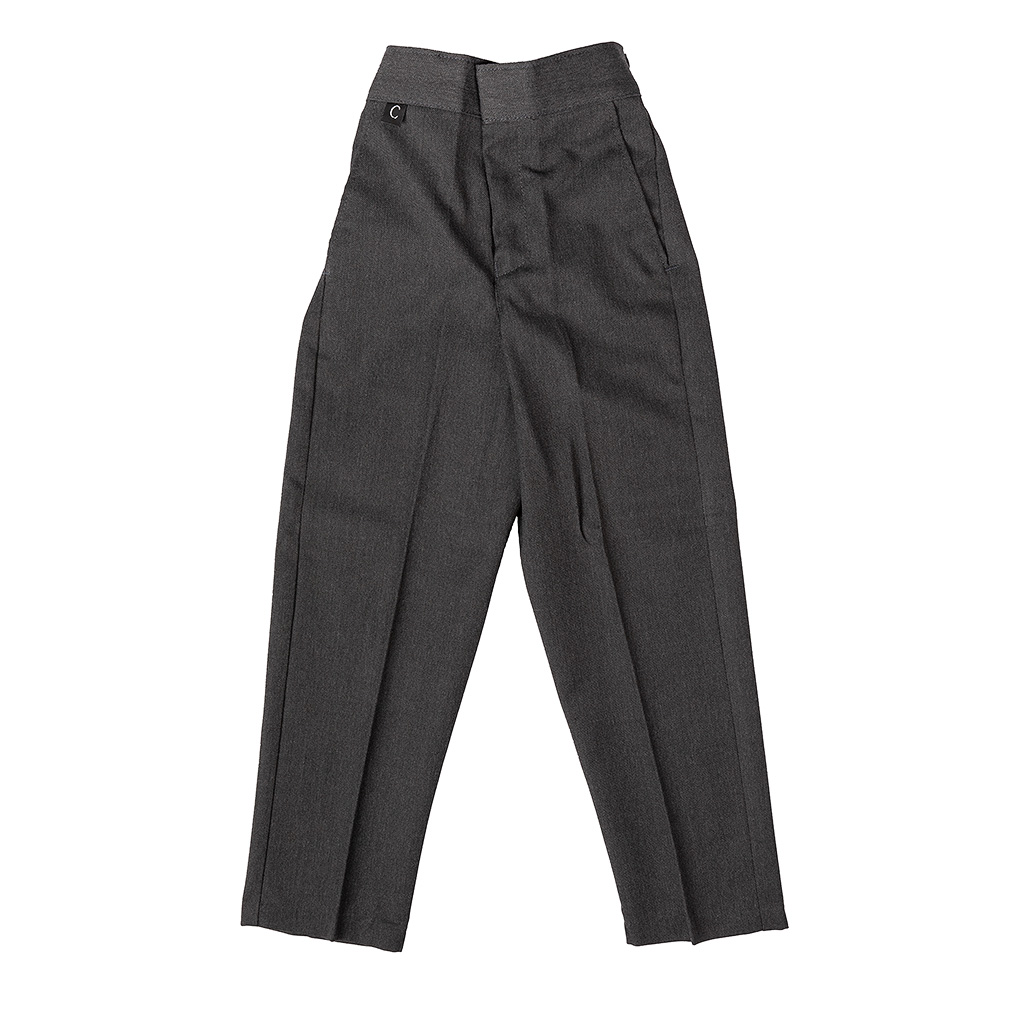Boys Grey Pull Up Trousers | Slaters Schoolwear