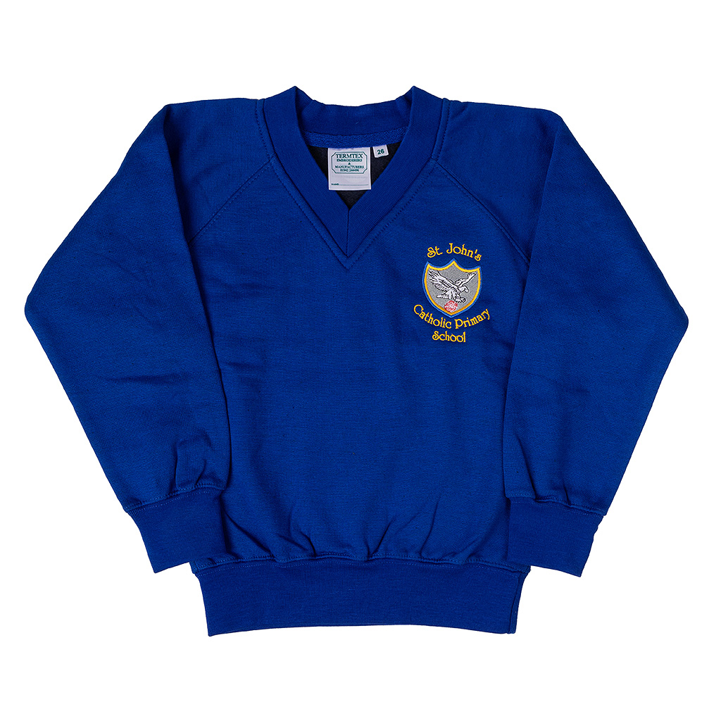V Neck Sweatshirt | Slaters Schoolwear